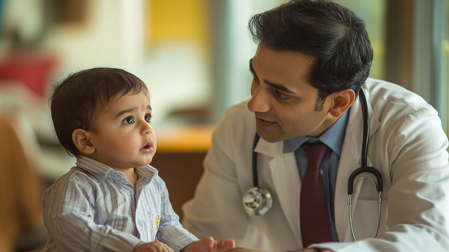 Pediatric Urologist with Child